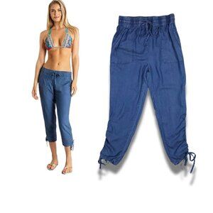 appraisal Soft Chambray Drawstring Hem Casual Pants NWT MEDIUM